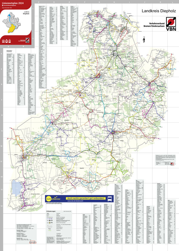 Liniennetzplan Landkreis Diepholz