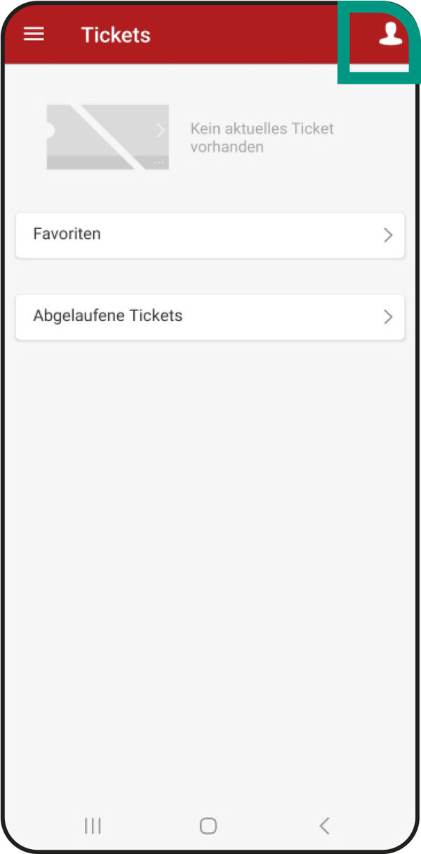 Smartphone-Bildschirm zur Erläuterung der Deutschland-Ticket-Buchung in der FahrPlaner-App