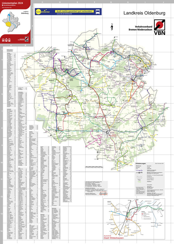 Liniennetzplan Landkreis Oldenburg